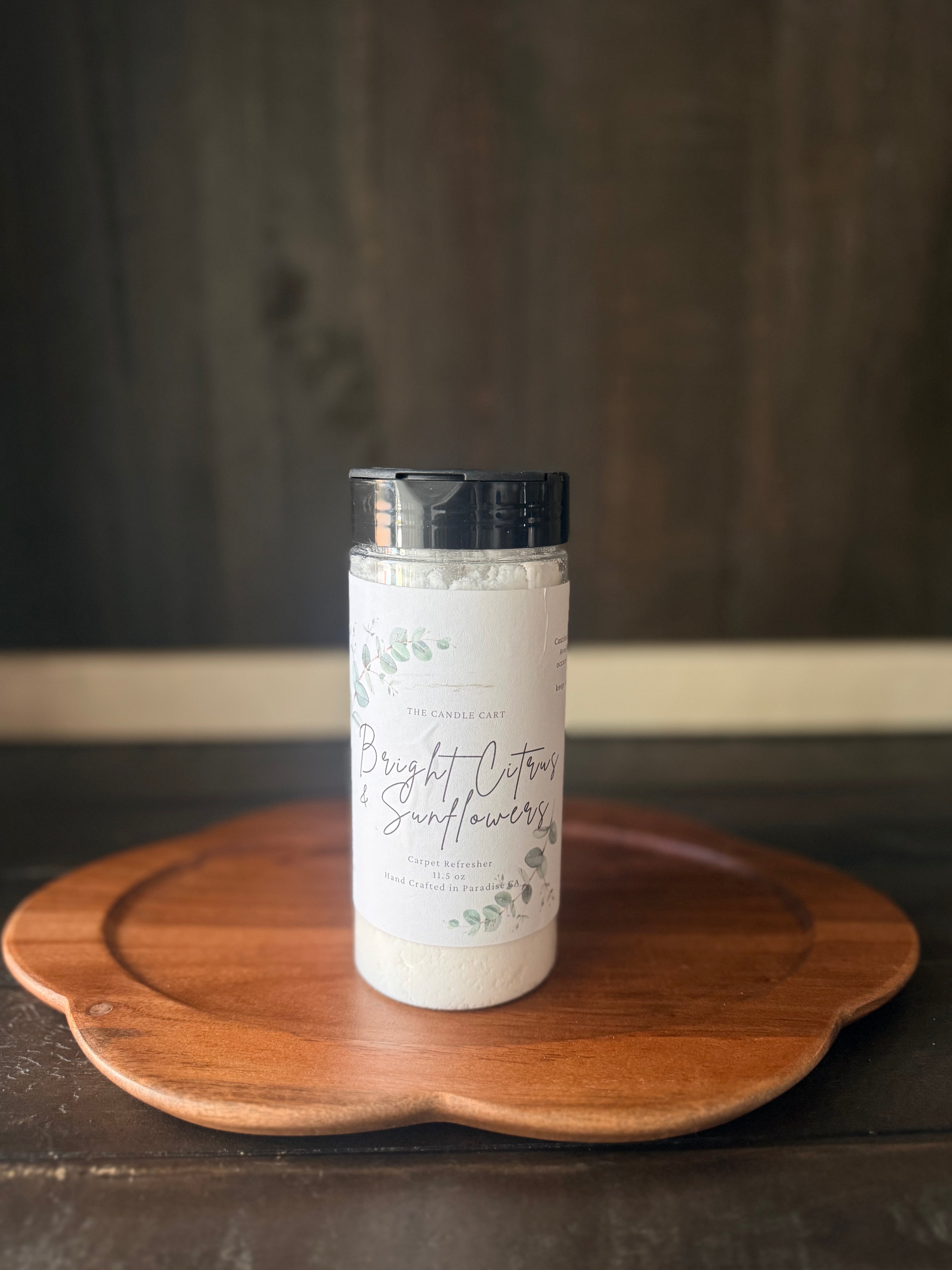 Bright Citrus & Sunflowers: The Carpet Refresher Powder with Fragrant Elegance