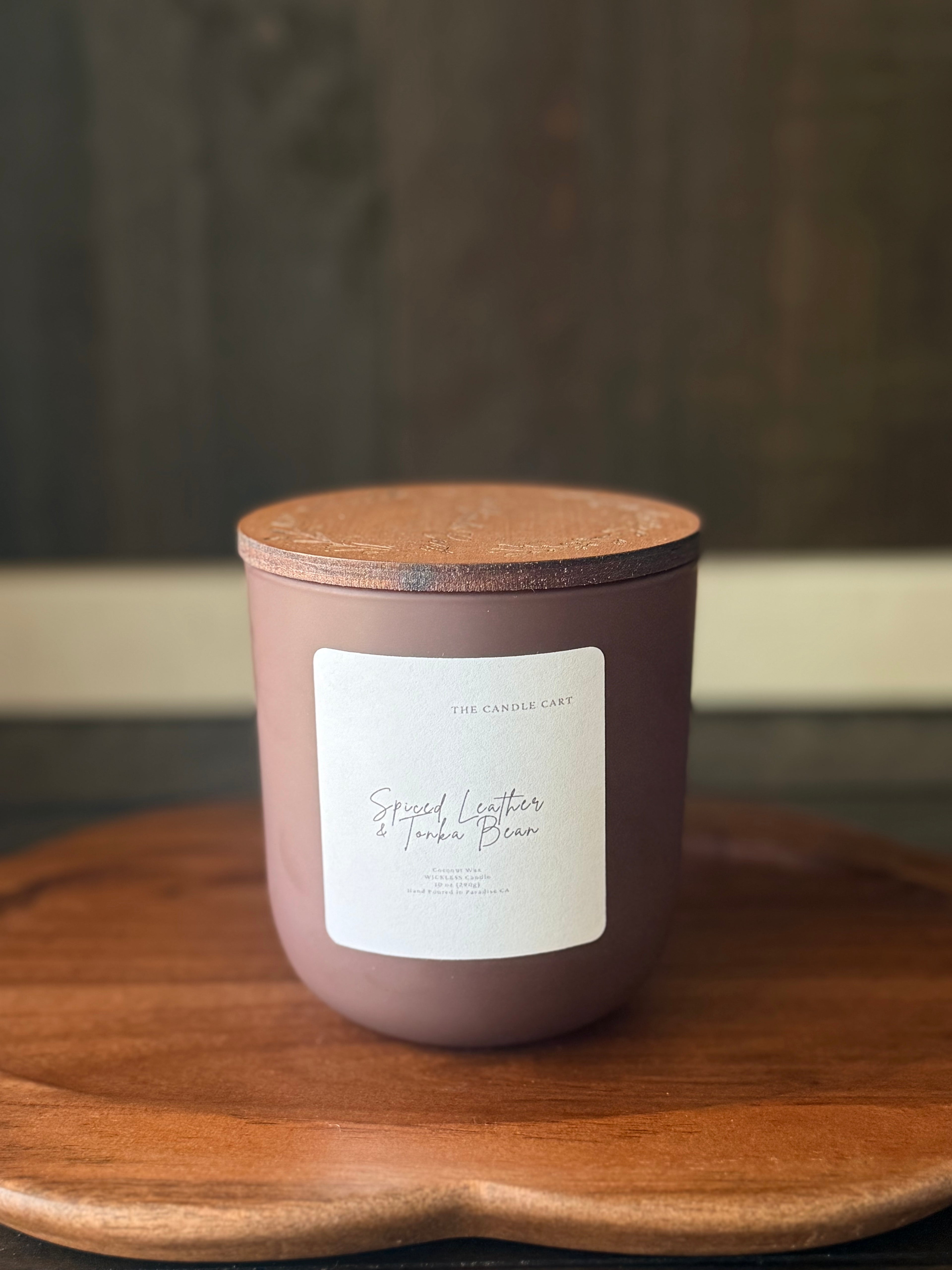 Spiced Leather & Tonka Bean: cinnamon•Spiced Leather•Tonka